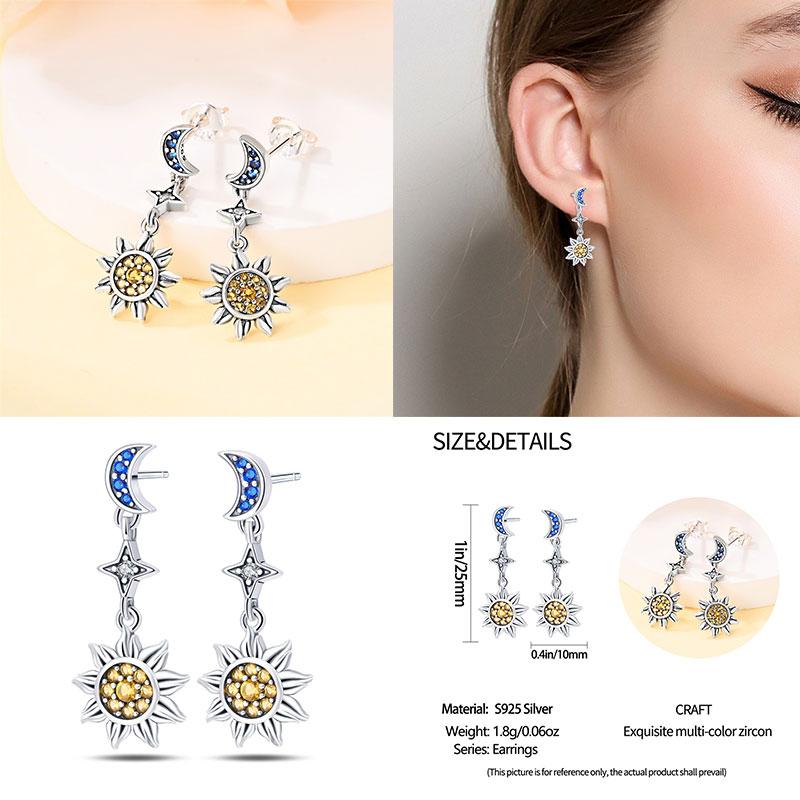 Hoop Earrings New silver 925 Rainbow, Shell, Women's Earrings Making jewelry For Women as Wedding Party Gifts