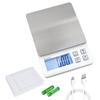 BOMATA Digital Kitchen Maximum Weighing Capacity USB Counting Stainless Weighing Measurement B604C Scale, 0.01g Units, 600g, Rechargeable, Compact,