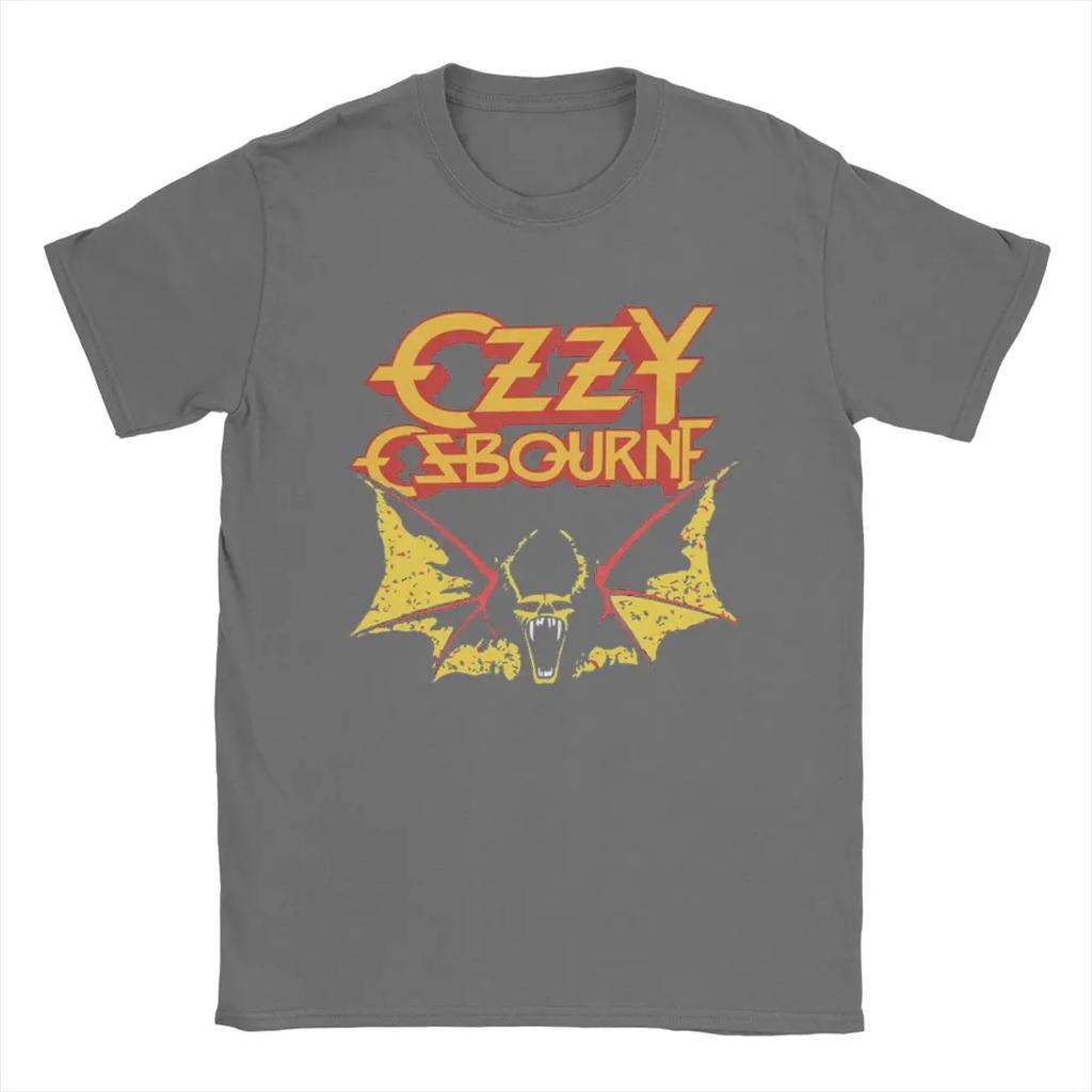 Men Ozzy Osbourne T Shirt Pure Cotton Tops Fun Short Sleeve Crewneck Tee Shirt Graphic T-Shirts
