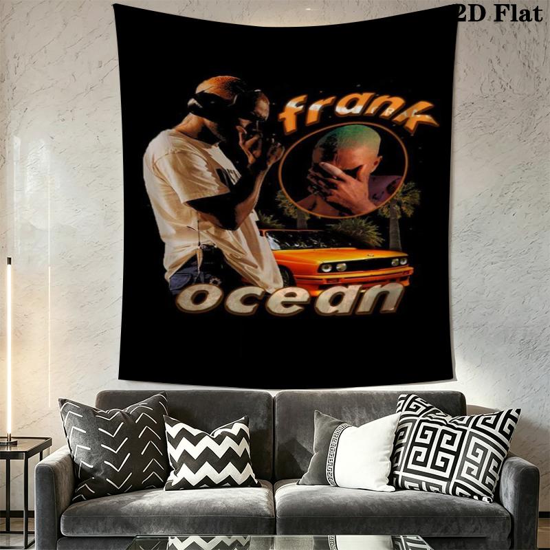 Frank Ocean Wall Tapestry Aesthetic Wall Hanging Printed Fabric Blanket Decorative Tapestries for Bedroom Living Room Home Decor