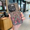 Силиконовый чехол для телефона с цветочным узором для iPhone 16 Pro 15 Pro Max 14 13 12 11, защитный противоударный прозрачный мягкий чехол из ТПУ