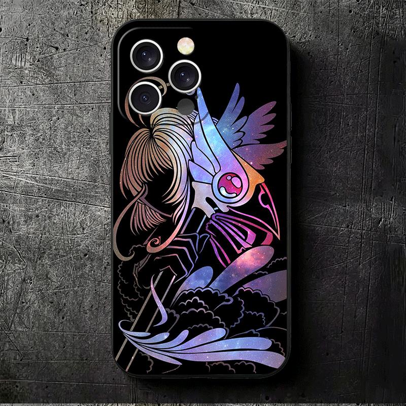 Мягкий чехол для телефона CardCaptor Sakura Аниме для iPhone 16 16E 17 Air 15 Pro Max 14 Plus 13 Mini 11 12 7 Черная задняя крышка