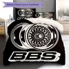 BBS Pattern Bedding,Quilt Set Quilt Cover Pillowcase Home Birthday Gift (1 * duvet cover + 2 * pillowcase, without core)