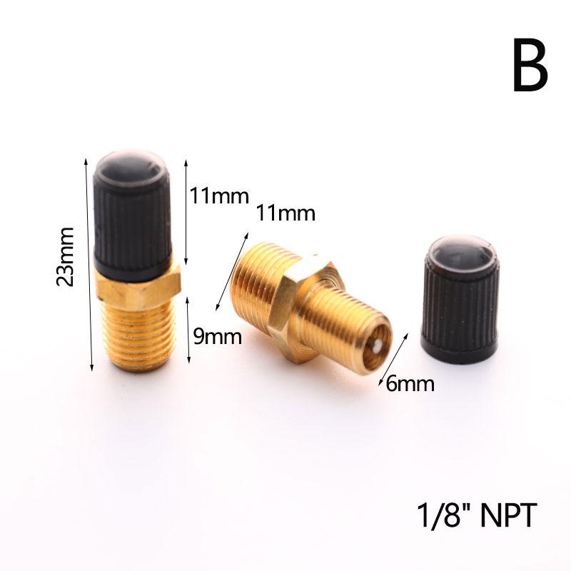 2 шт. M10/1/8''/1/4'' Npt Mpt латунный воздушный компрессор бак заправочный клапан с двойной головкой