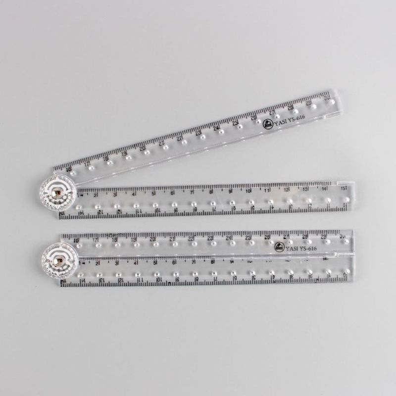 Office Supplies Measuring Tools Clear Folding Ruler Geometry Measuring Ruler Design Drawing Ruler Angle Measurement Ruler