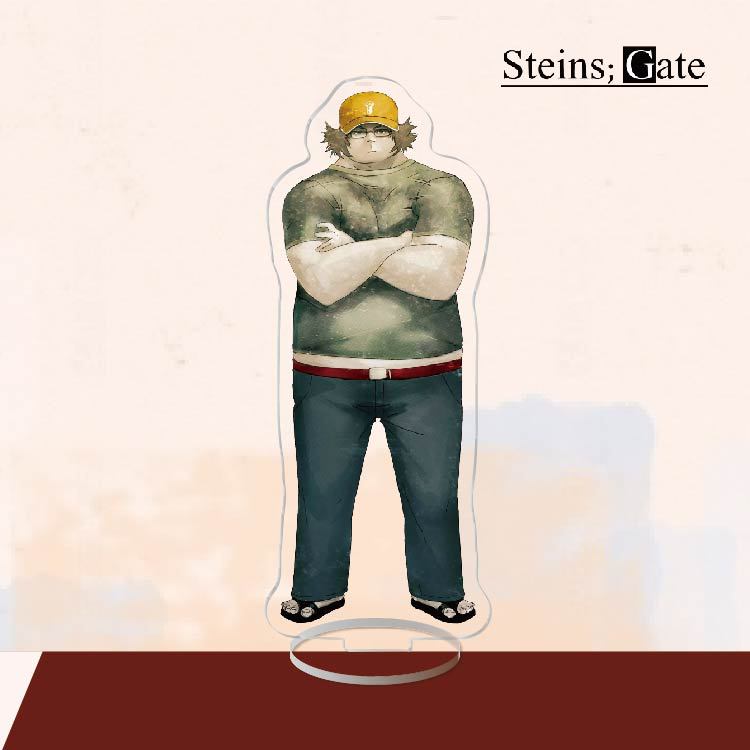 Аниме акриловая подставка фигурка игрушка Steins Gate ПВХ акрил Okabe Rintarou настольная подставка модель игрушка подарок