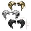Left / Right Wolf Head Zinc Alloy Chrome Metal Emblem DIY Refitting 3D Wolf Emblem Totem Badge Car Styling Car Exterior