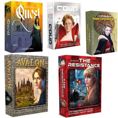 Сопротивление: Карточная игра - Захватывающая настольная игра на социальную дедукцию - Быстрая стратегия и обман для 5-10 игроков - Возраст 13+ - 30 минут - Создано B