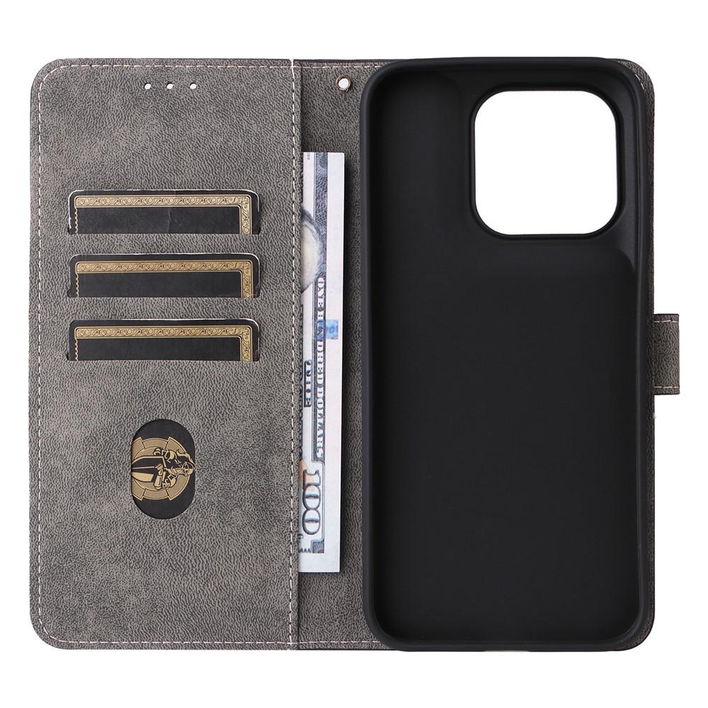 Wallet Case for Moto G67 5G - Leather/PU, Purple, With Lanyard