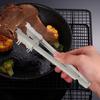 BBQ Tongs Stainless Steel Kitchen Tongs Heat Resistant Non-Slip Grip Metal Pliers for Grilling Rust-Proof Barbecue Clamps for Picnic Camping Cooking