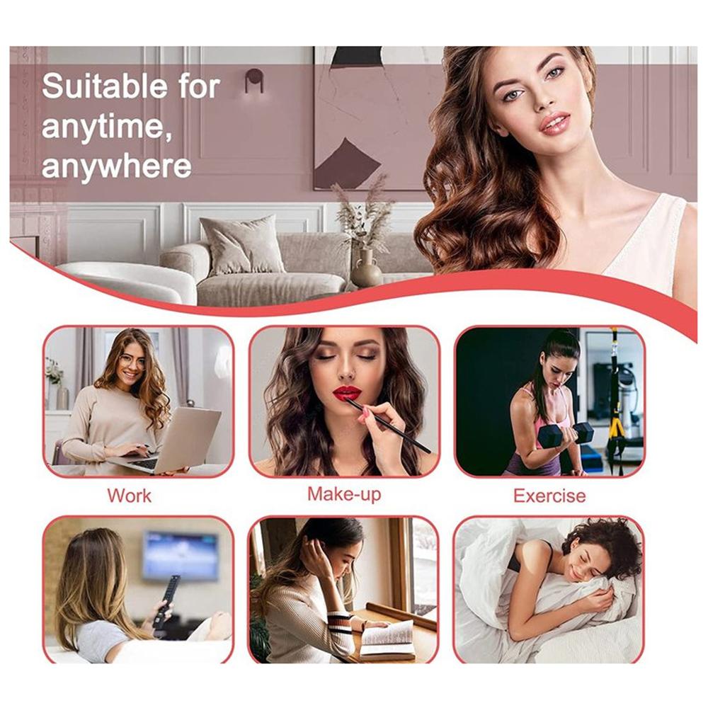 9 шт. Повязка для завивки без нагрева, Ролики из шелковой ленты без нагрева для ночных кудрей, Набор для укладки с заколками для волос и С