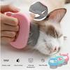 Pet Massage Hair Removal Comb Elastic Half-curved Handle Cat Brush To Clean Fluff Massage Pet Dusting Brush