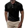 Men's Summer Printed Golf Shirt Botton Short Sleeve Top Men's Casual Fashion Shirt