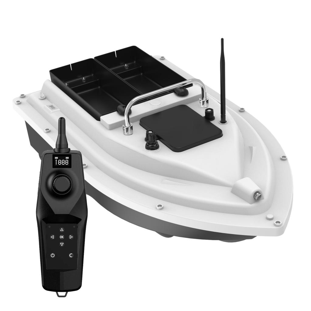 Single Hand Remote Control GPS Positioning Fishing Bait Boat Auto Return 500m Wireless Depth Fish Finder D26C Double