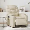 VidaXL Electric Reclining Massage Armchair Cream Faux Leather 3204652