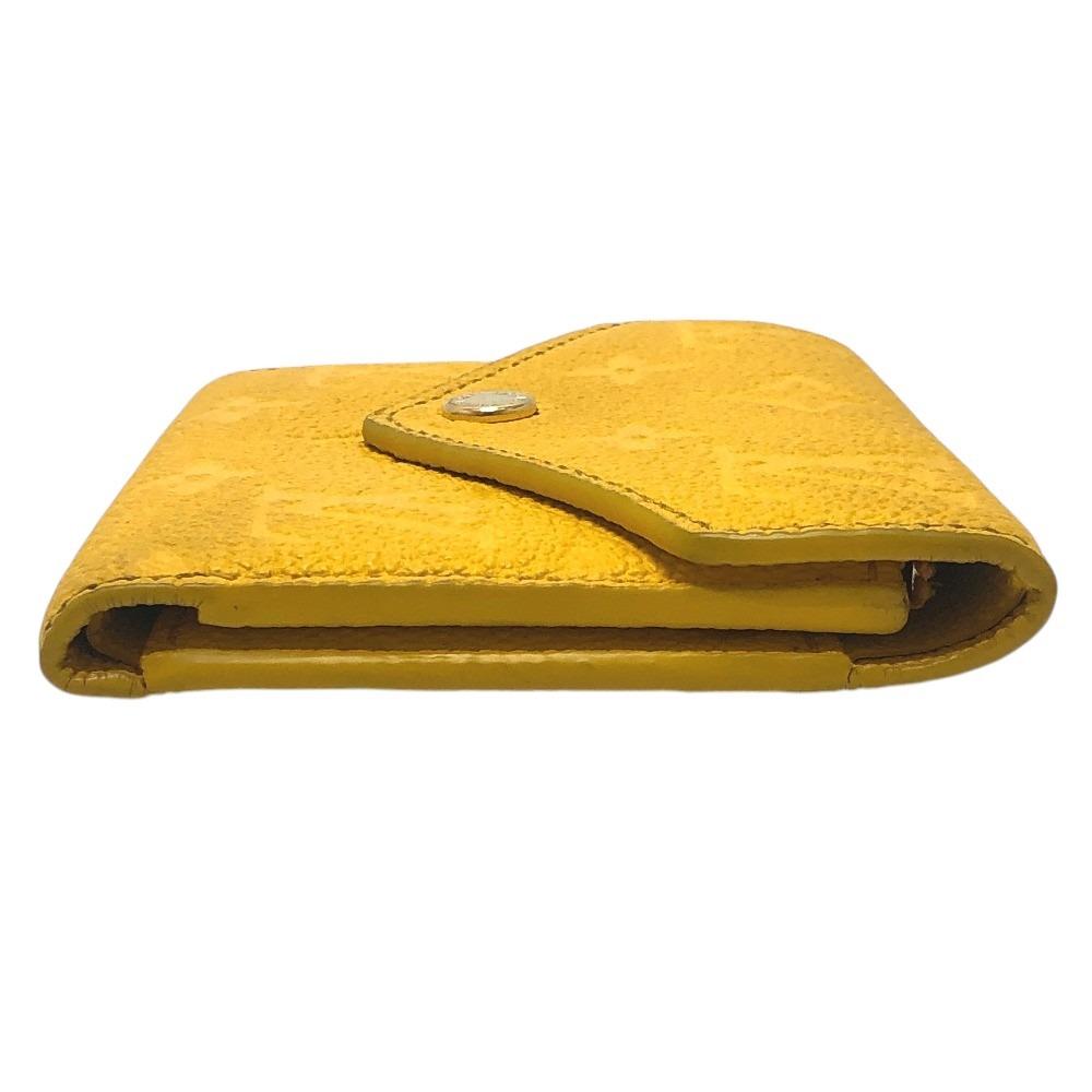Louis Vuitton M14156 Portefeuille-Victorine Trifold wallet Leather Ginkgo Yellow