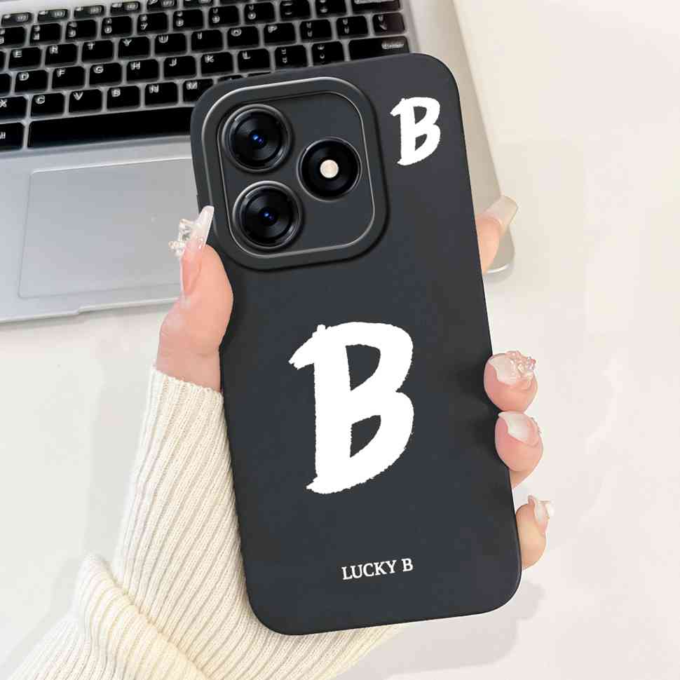 For Realme Note 50 Case RMX3834 Cute A-Z Letters Cover Soft Silicone Casing For Realme Note 50 Note50 Fundas Capa