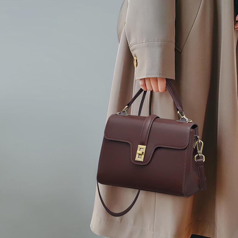 Женская новая сумка из натуральной кожи для осени и зимы, большая вместимость, сумка через плечо, высококачественная сумка для мам