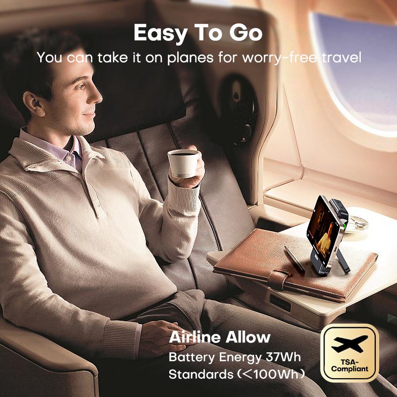 QOOVI Беспроводной Power Bank Qi2 10000 мАч PD20W Быстрая зарядка Внешний аккумулятор Портативное зарядное устройство Для iPhone Samsung iWatch Airpod