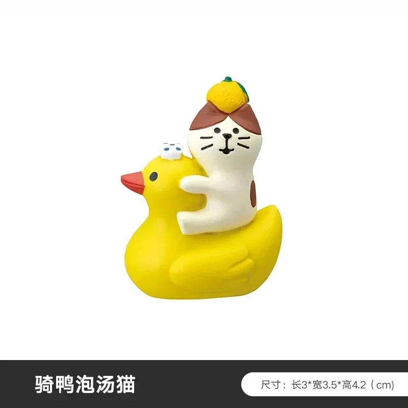 Zakka Япония Чайный домик Кот Япония Украшение Фигурки Полимерная глина Коллекционный Домашний декор Аксессуары для стола Украшение сцены Подарки