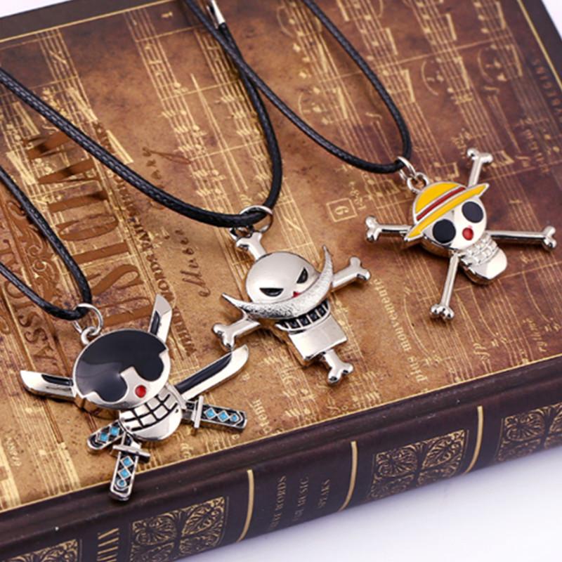 Аниме ONE PIECE Луффи Зоро Белобородый сплав ювелирное ожерелье