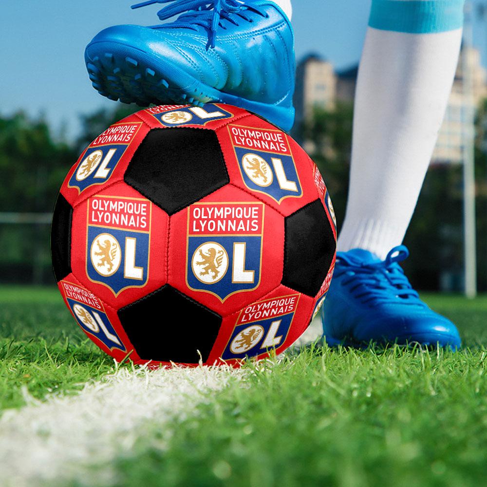 1PC OL size 5 soccer ball PrahaIndoor Soccer Ball Colorful All Ages Machine Stitched PVC Competition Ready Durable High-Bounce