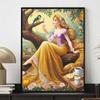 Full Round Diamond Painting Rapunzel Under The Tree Art Rhinestone Picture Mosaic DIY 5D Cross Stitch Embroidery Home Decoration