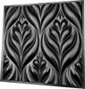 3D Wall Panel Mold for Gypsum, Plaster or Concrete Tile for Decorative Wall Panels 'Leaves'