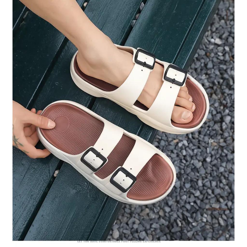 Мода 2025 Новые сандалии Мужская обувь Мягкая подошва Повседневные пляжные шлепанцы Летом Противоскользящие и Износостойкие шлепанцы