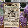 Прямоугольная алюминиевая табличка в рустикальном стиле, 2D, с печатью, тематический подарок для сына, идеальный забавный семейный подарок - Винтажный уникальный декор для настенного искусства, Подходит