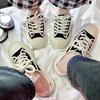 New Niche Design Canvas Shoes Men's and Women's Casual Skateboard Shoes Couple's Trendy Shoes Trendy Shoes Half Slippers