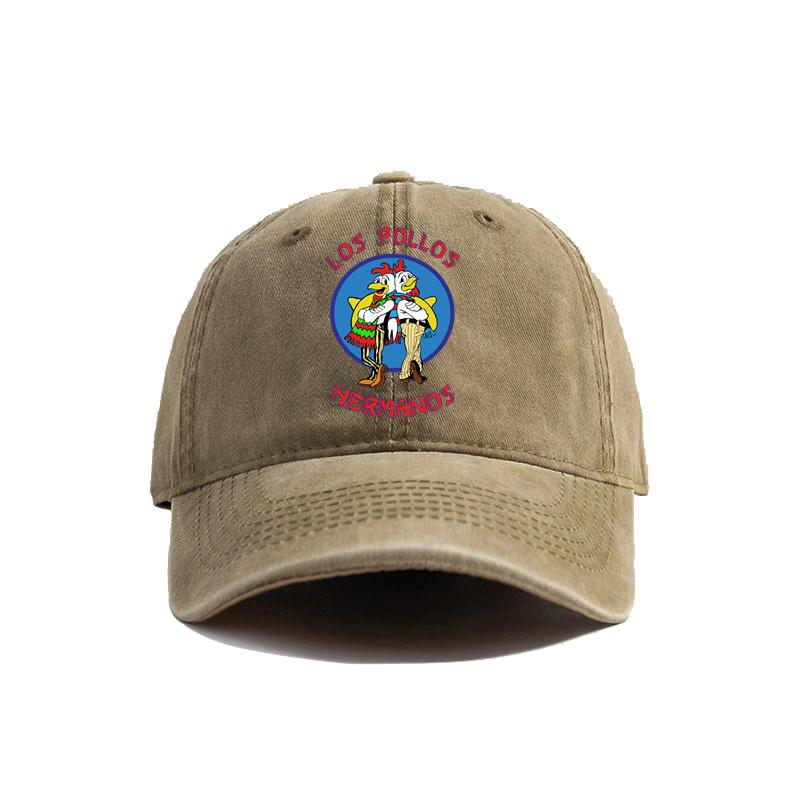 Los Pollos HerUnisexos Baseball Cap Distressed Hats Cap Unisex Retro Outdoor Summer Adjustable The Chicken Brother Hat