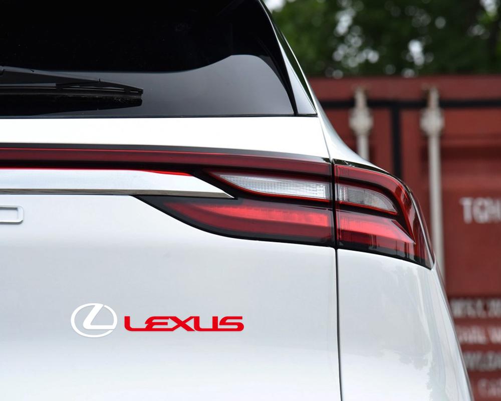 FIWB3 2/4PCS Car Stickers Vinyl Styling Art Car Sticker Creative Auto Decal For Lexus CT200h F sport ES LS IS GS LC RC GC RX UX NX LX