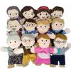 Parent-child Characters Mom and Dad Hand Dolls Plush Toys Kindergarten Ventriloquism Hand Dolls Ragdoll Performance Props