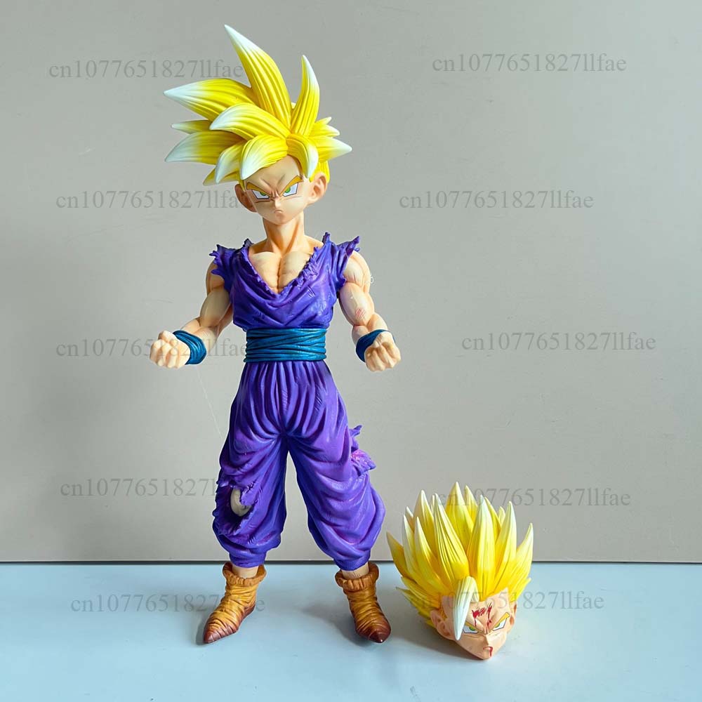 24 см Dragon Ball Гохан В полный рост Супер Сайян 2 Статуя Фигурка Действия Модель Гогоку Игрушки Креативный Подарок Для Друзей