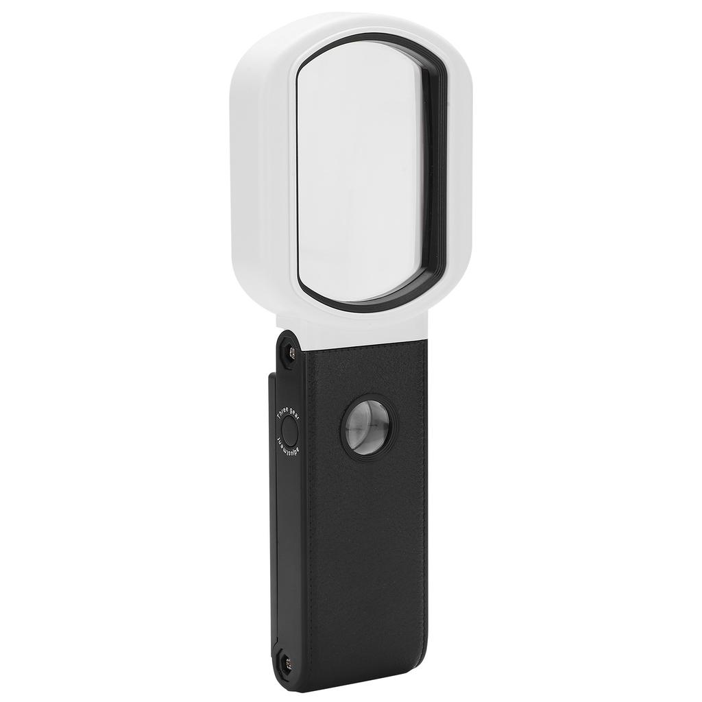 TH?7018FX Handheld Magnifying Glass with LED Light Foldable 10X  25X Magnifying Tool