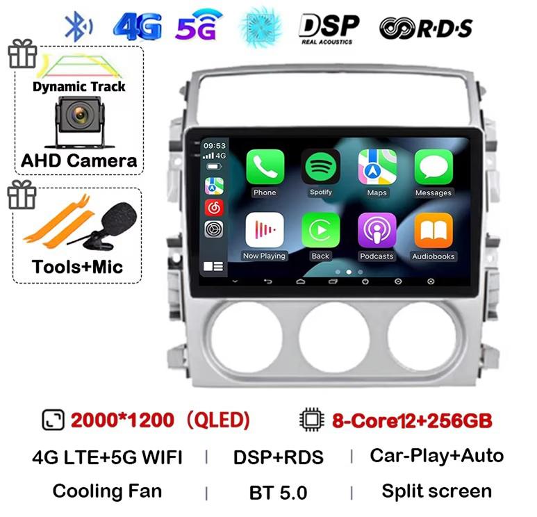 Android 14 Carplay Auto Car Radio For Suzuki Liana 2004-2008 Multimedia Video Player Autoraido GPS Cooling Fan Stereo Head Unit