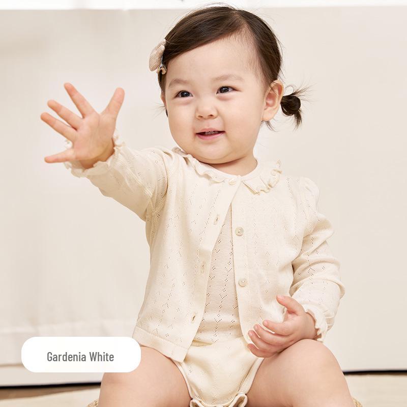 Xiao An Dan Toddler Spring & Autumn Long Sleeve Cardigan - Modal Cotton Blend