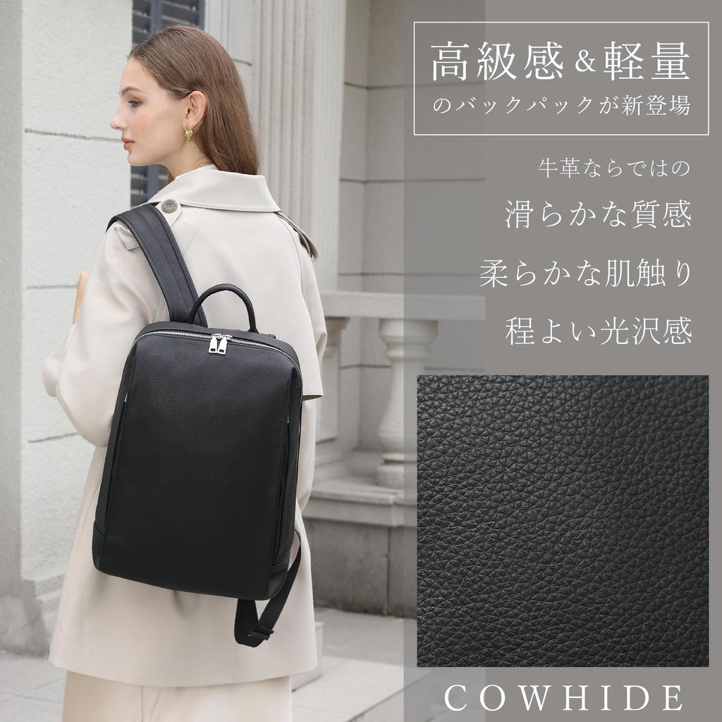 Опубликовано в журнале InRed Кожаный рюкзак Рюкзак для хранения из коровьей кожи Водоотталкивающий Устойчивый к царапинам YKK Унисекс Повседневный деловой поход в школу