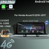 12,3" для Honda Accord 9 2014-2017 автомобильный радиоприемник мультимедиа навигация GPS беспроводной Android 14 BT CarPlay 4G головное устройство стерео экран