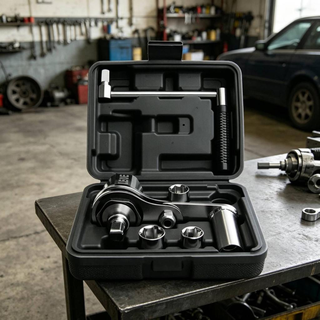 Lug Wrench with Storage Case Manual Space-Saving for Garage
