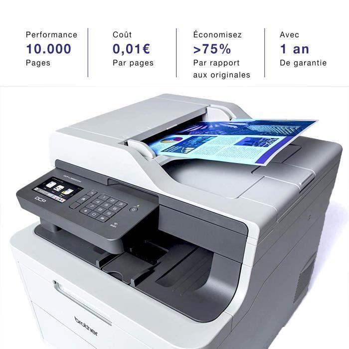 Toner - TONERMEDIA - TN-243 TN-247 - Compatible - 4 Cartouches - 3000 pages noir