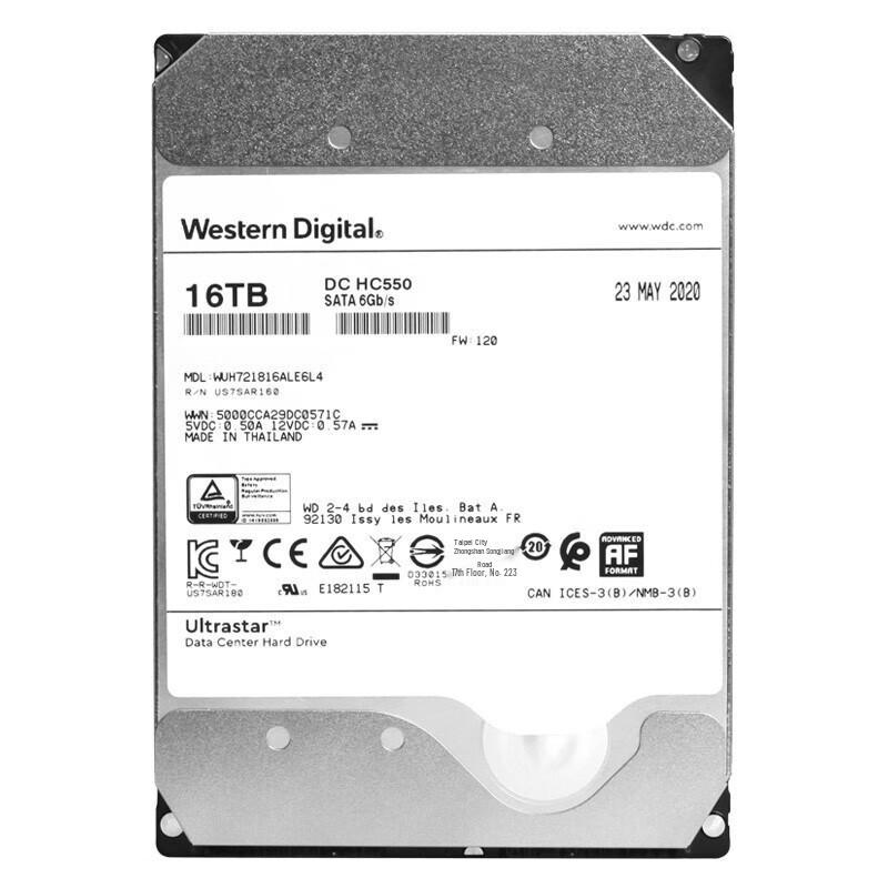 Жесткий диск Western Digital HC550 Enterprise SATA 16 ТБ