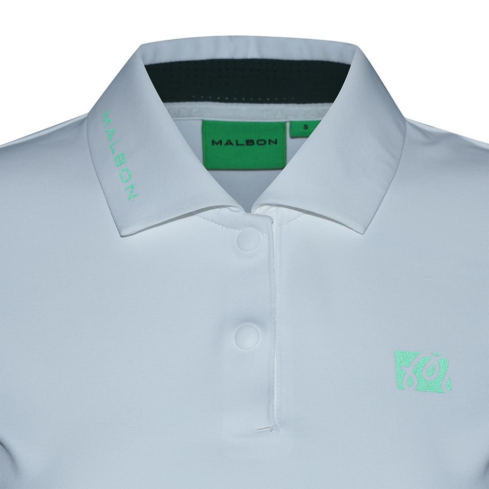 MALBON GOLF Hybrid Polo Shirt White (Woman)
