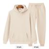 Solid Color Hoodie Two Pieces Set Hooded Sweatshirt Women's Hoodie Autumn Men's Hoodie + Pants Sets