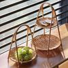 Multi-Layer European Style Rattan Fruit & Snack Basket