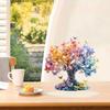 Colorful Tree Of Life Acrylic Ornaments 2D Butterfly Lucky Tree Room Decoration Aesthetics for Home Table Desk Decorations Gifts