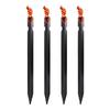 4PCS Pack 18CM Aluminium Alloy Tent Stakes Peg Ground Nail Camping Accessories(Black)