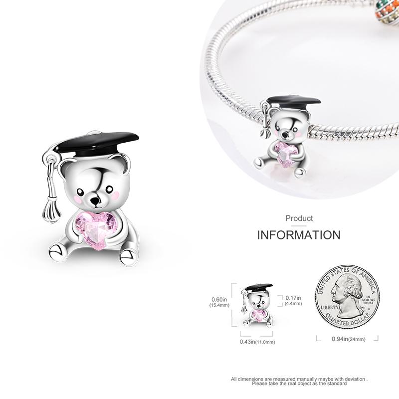 Charms Copper Beads For Women Fit Original Bracelet Animals Diy Pendants Jewelry