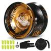 Aluminum Yoyo Ball Competitive Yo Yo Gift with Bearing Strings Glove and Storage Case